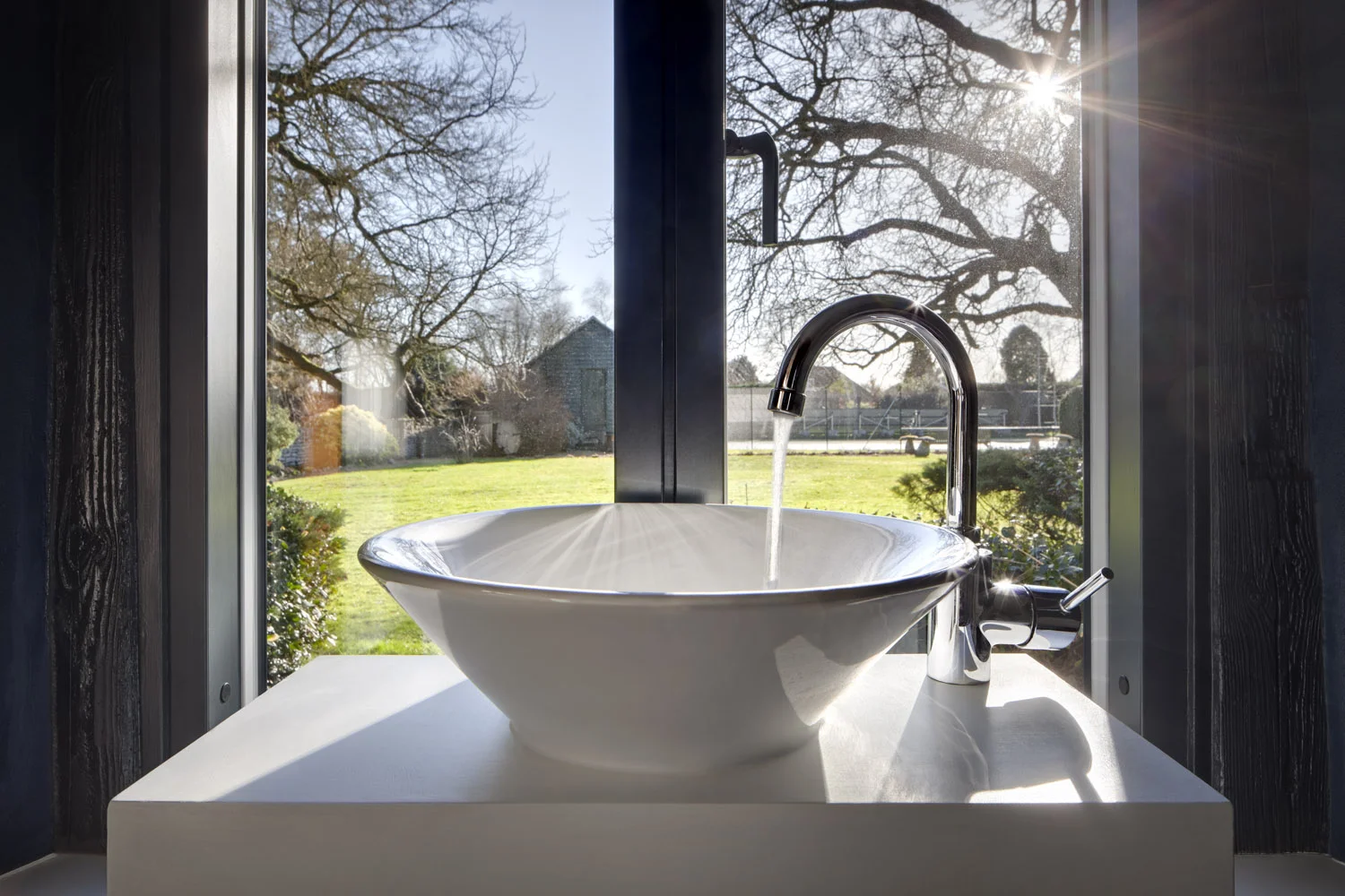 The new extension and barn conversion at Manor Farm, Boars Hill, Oxford, by Transition by Design.