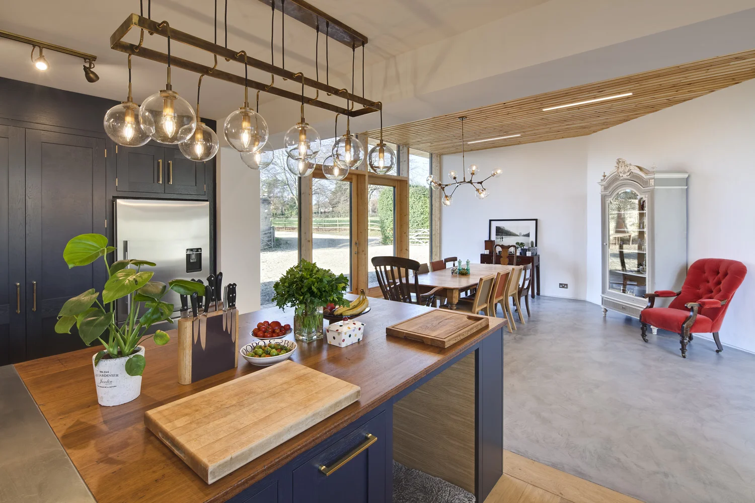 The new eco-extension and barn conversion at Manor Farm, Boars Hill, Oxford, by Transition by Design .