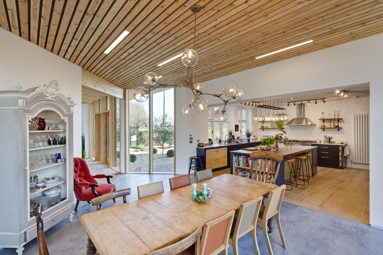 The new eco-extension and barn conversion at Manor Farm, Boars Hill, Oxford, by Transition by Design .