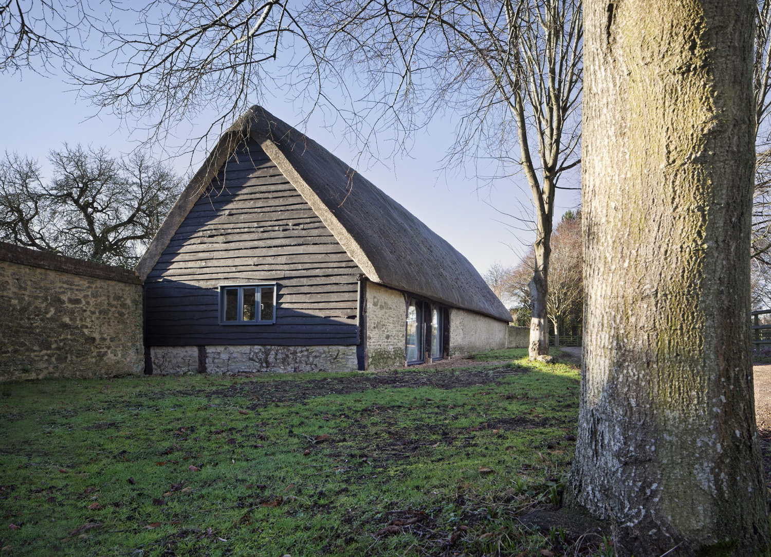 The new eco-extension and barn conversion at Manor Farm, Boars Hill, Oxford, by Transition by Design .