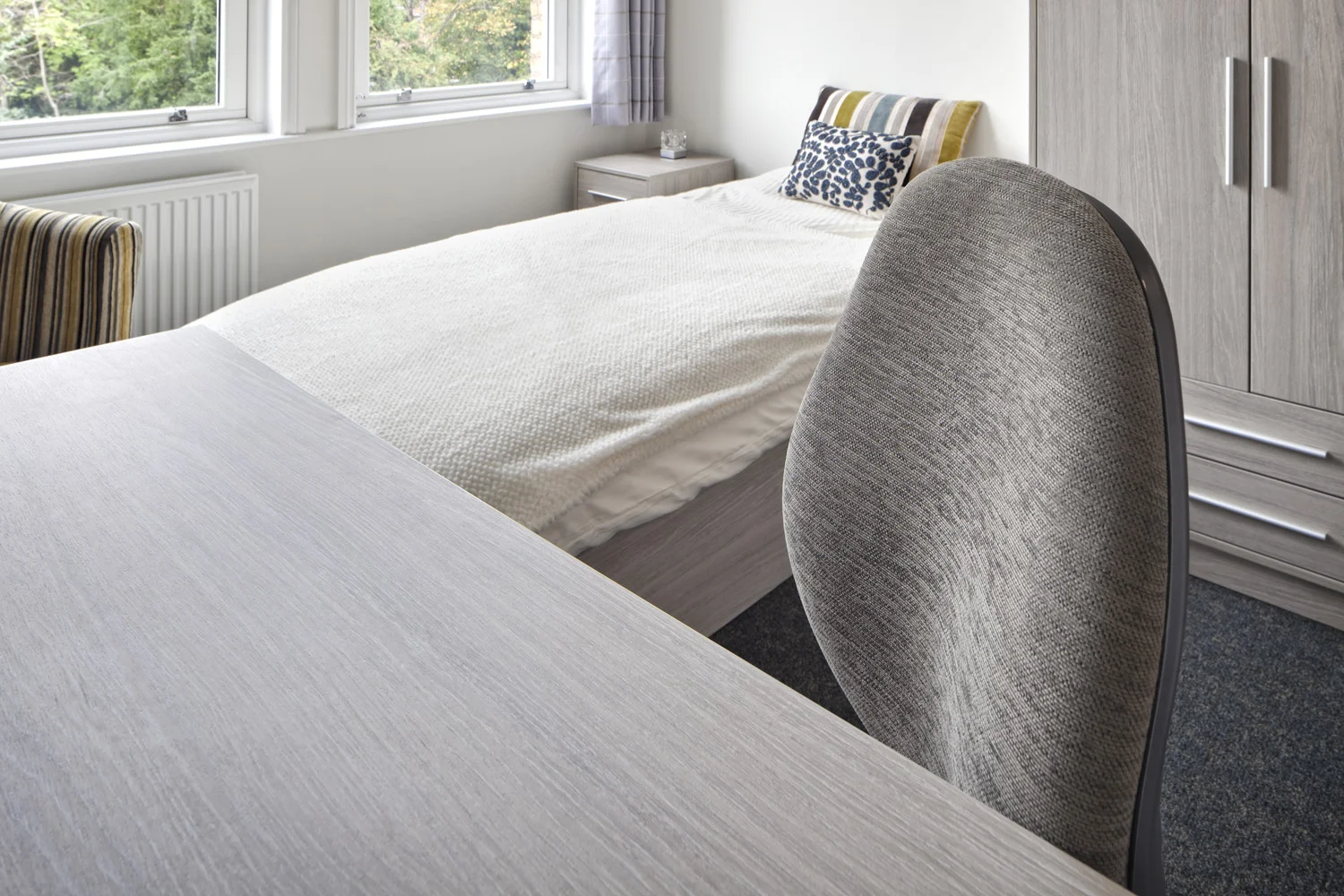 Pineapple Contracts furniture at St. Hilda's College's Stockmore Road Halls of Residence, Oxford University, Oxford, UK