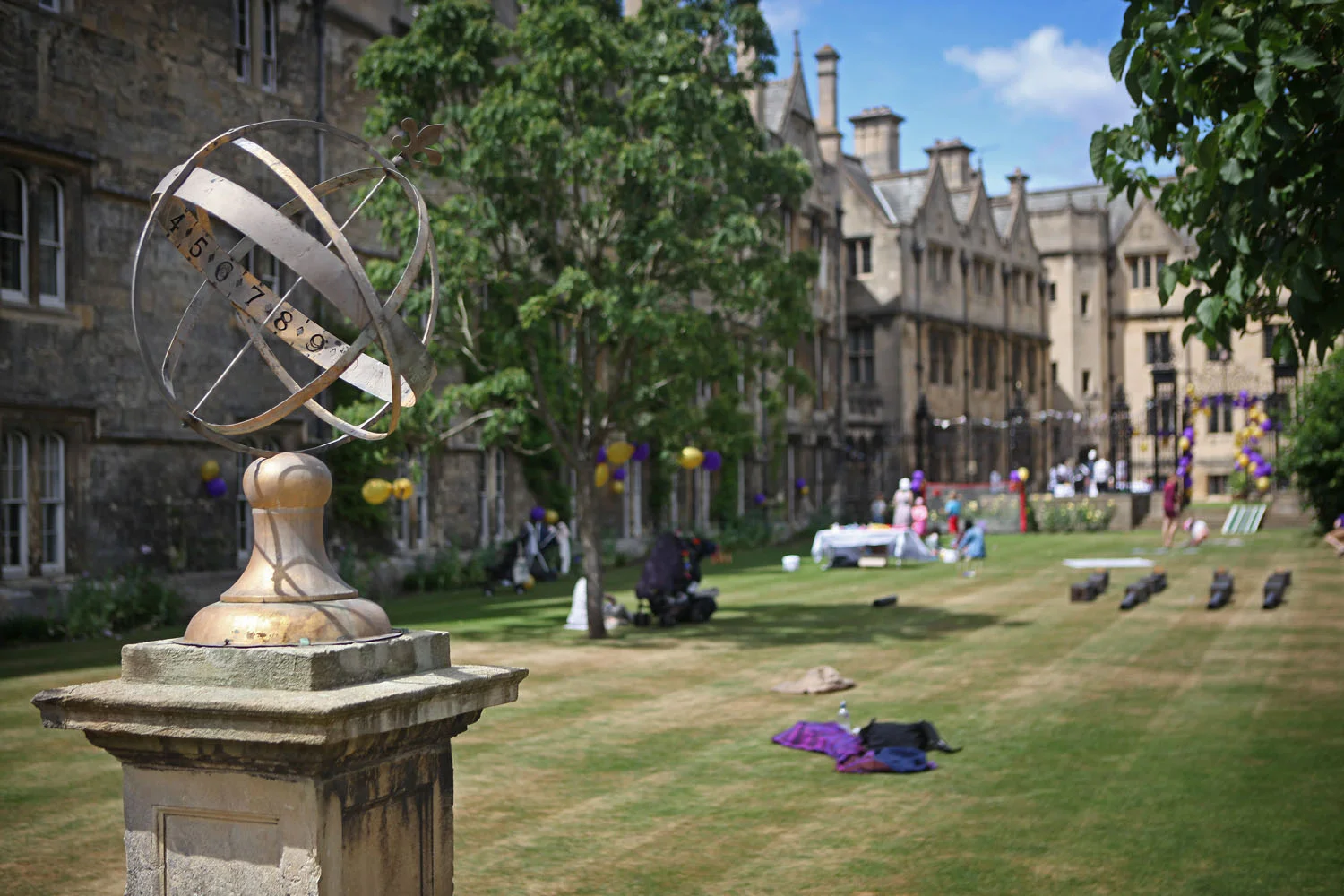 Photography of Merton College and the Merton College/Society 2017 Family Fayre, held at Merton College Oxford on the 25th June 2017.