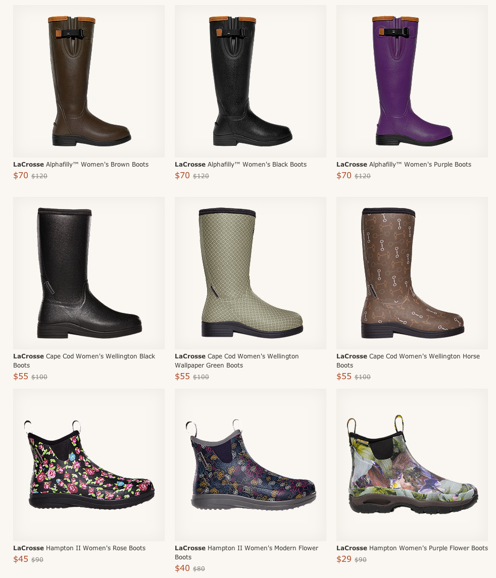 Killer Deals on LaCrosse Rubber Boots 