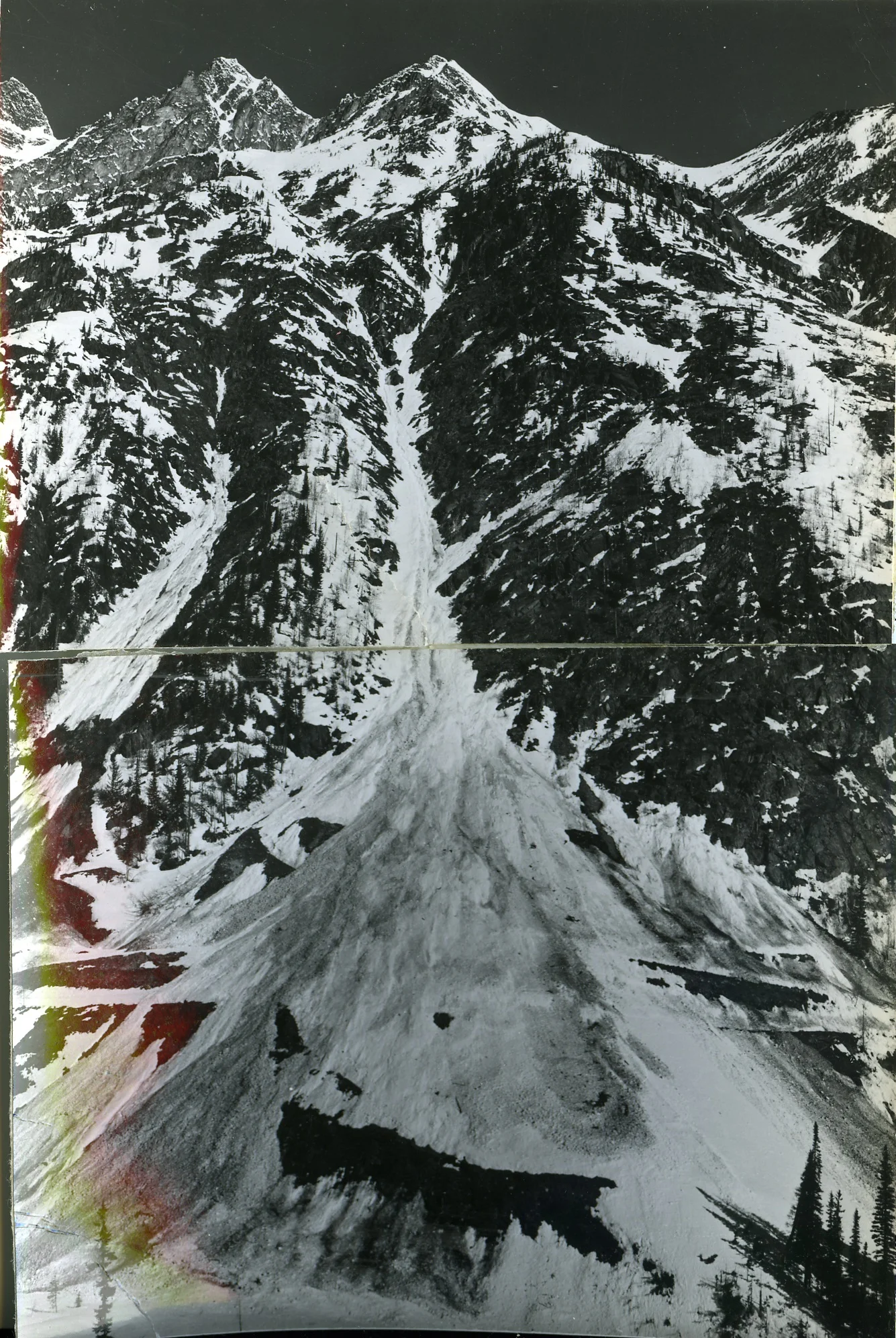 PSA.12 Avalanche Path Tuppera 1. Highway access is partially graded. Apr. 1959