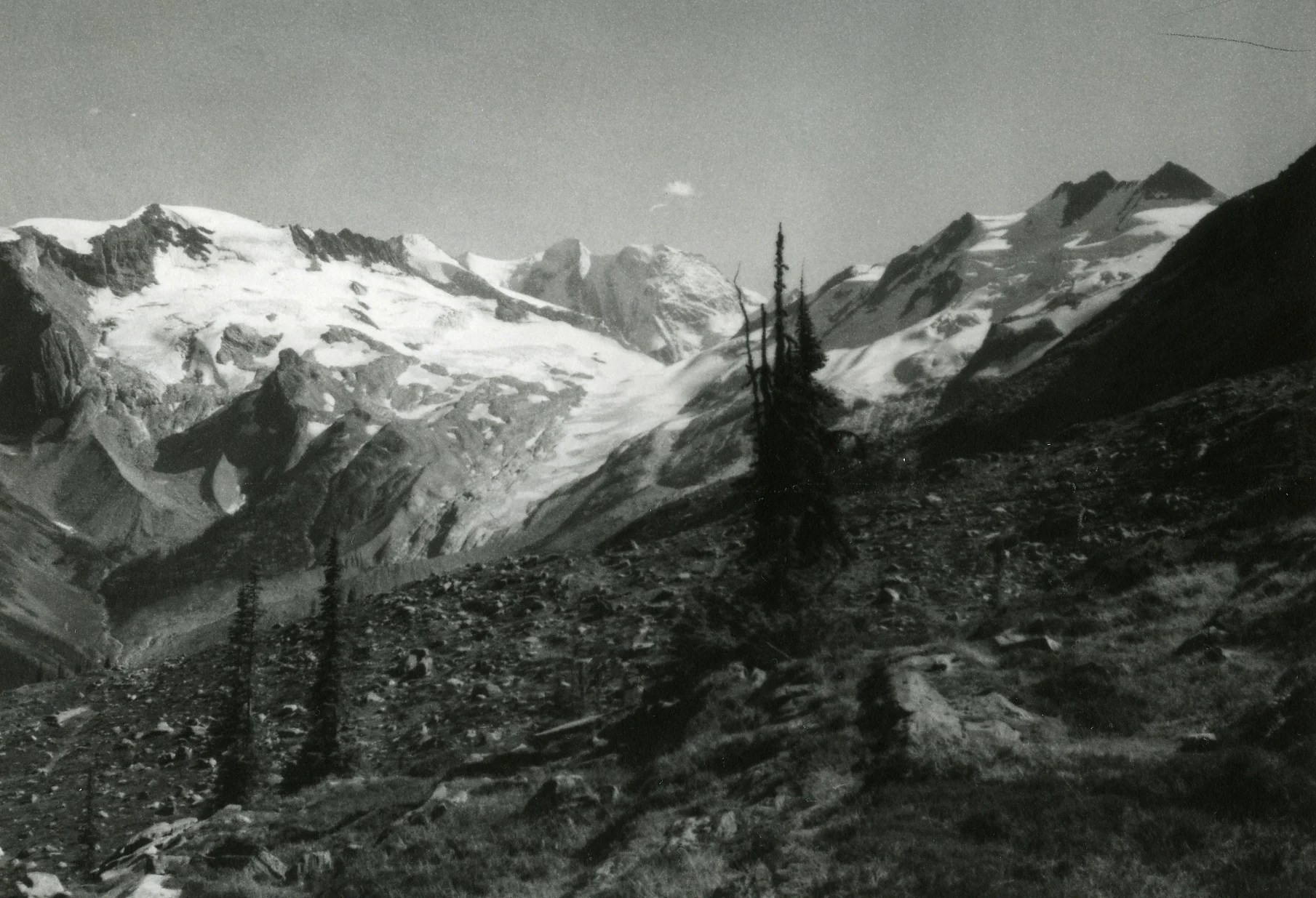 PSA.61 View to Asulkan Pass from Mt. Abbot with Mt. Dawson