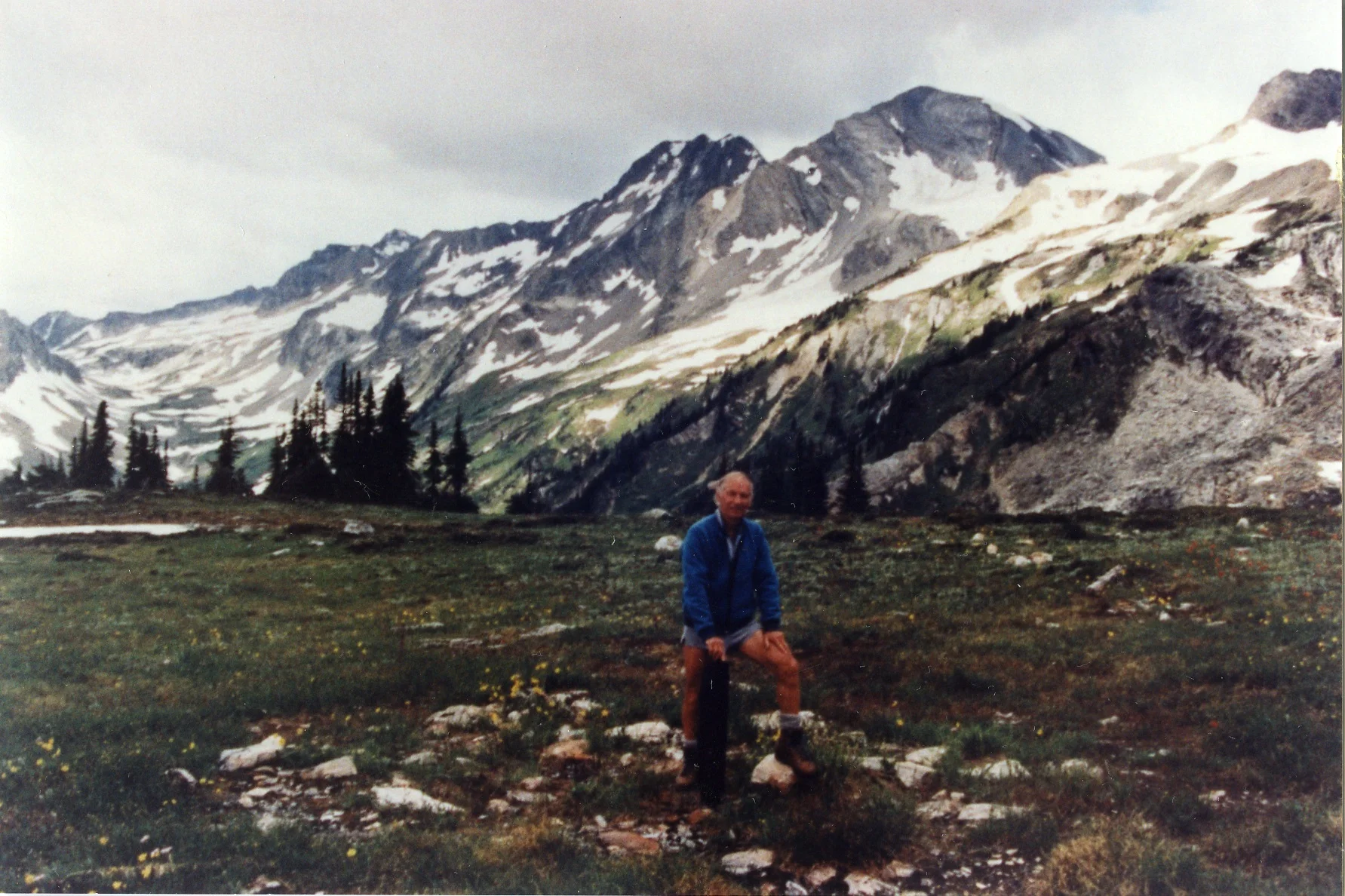 PSA.93 Guy Faucon, Builder of hut on Balu Pass, Sept. 1991.