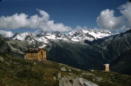 PSS.5 Abbott Observatory. View to Rogers Pass. Aug. 1957