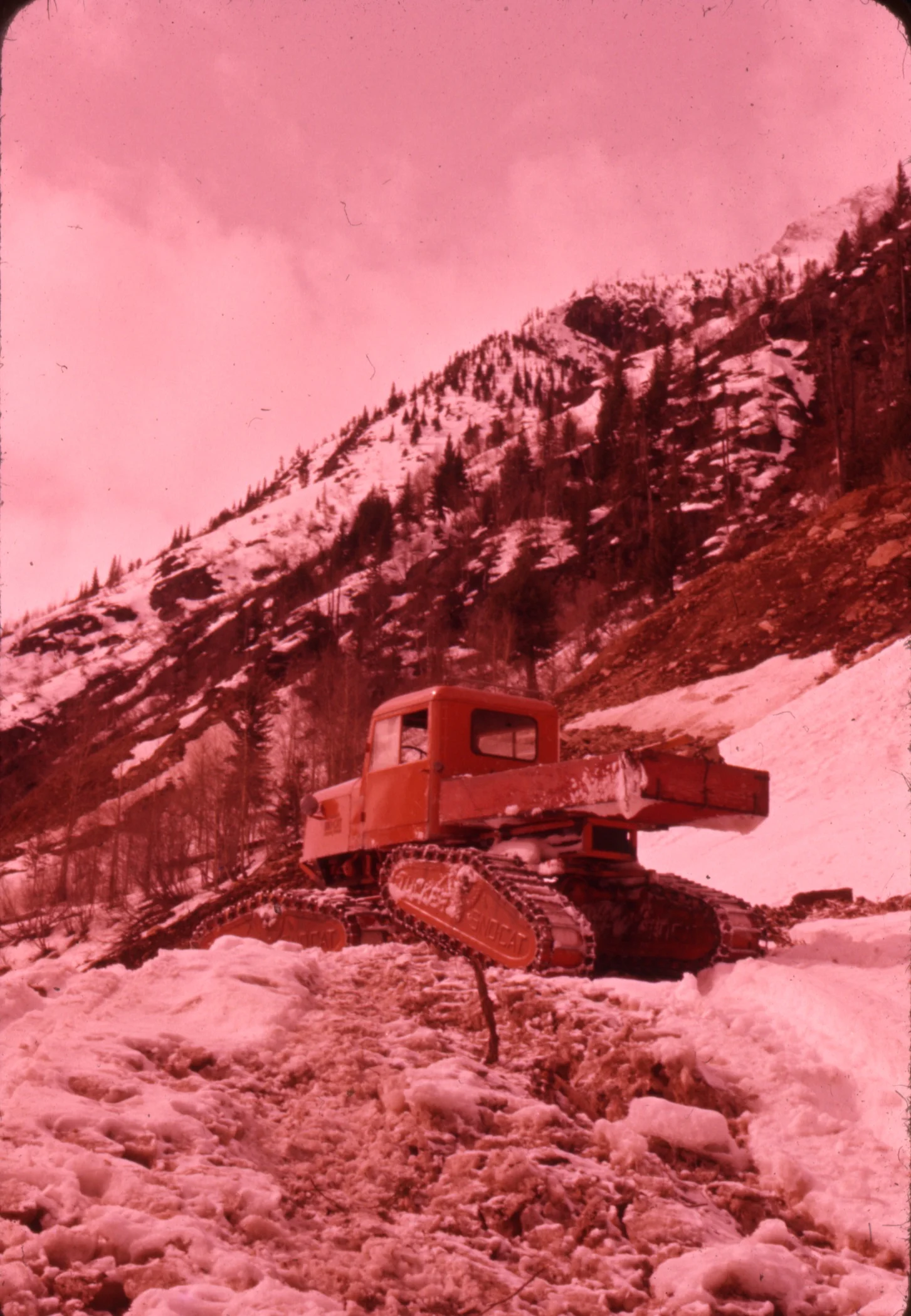 PSS.66 Snowcat on Avalanche Snow, Mt. Tupper. Apr. 1961