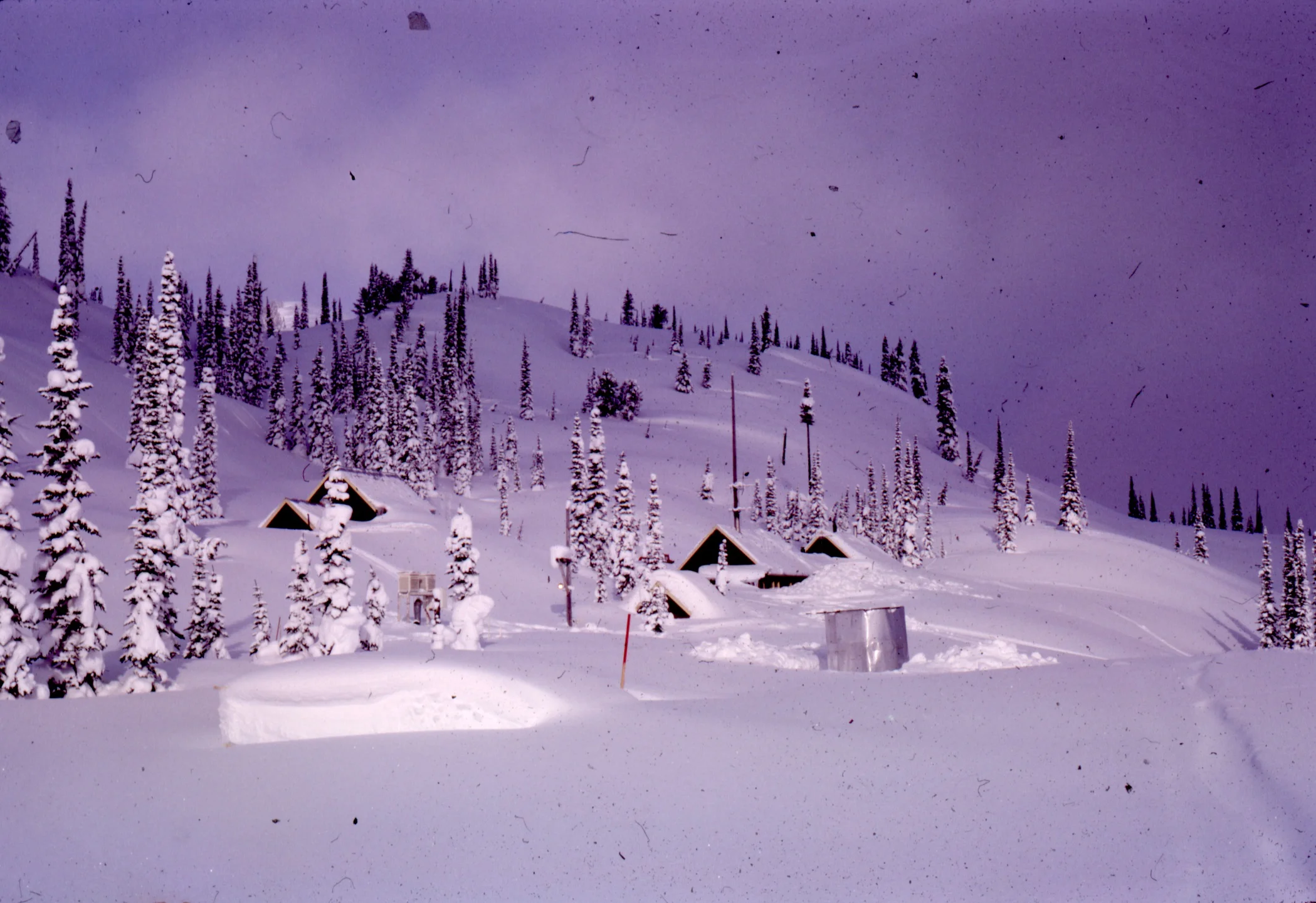 PSS.74 Fidelity Mtn. Observatory in Deep Snow. Feb.1967