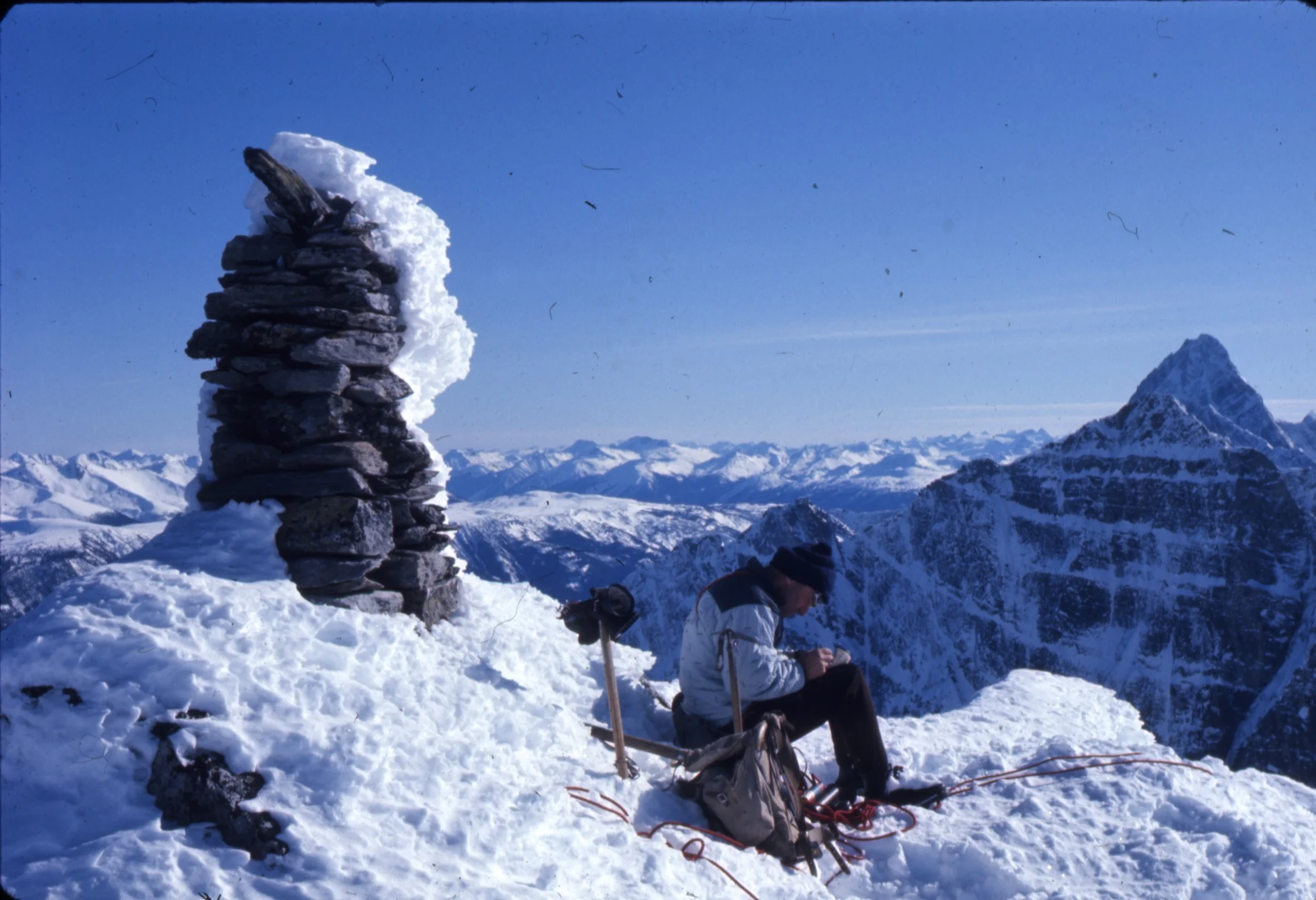 PSS.84 Mt. Tupper Summit, Willi Pfisterer. Feb. 1968