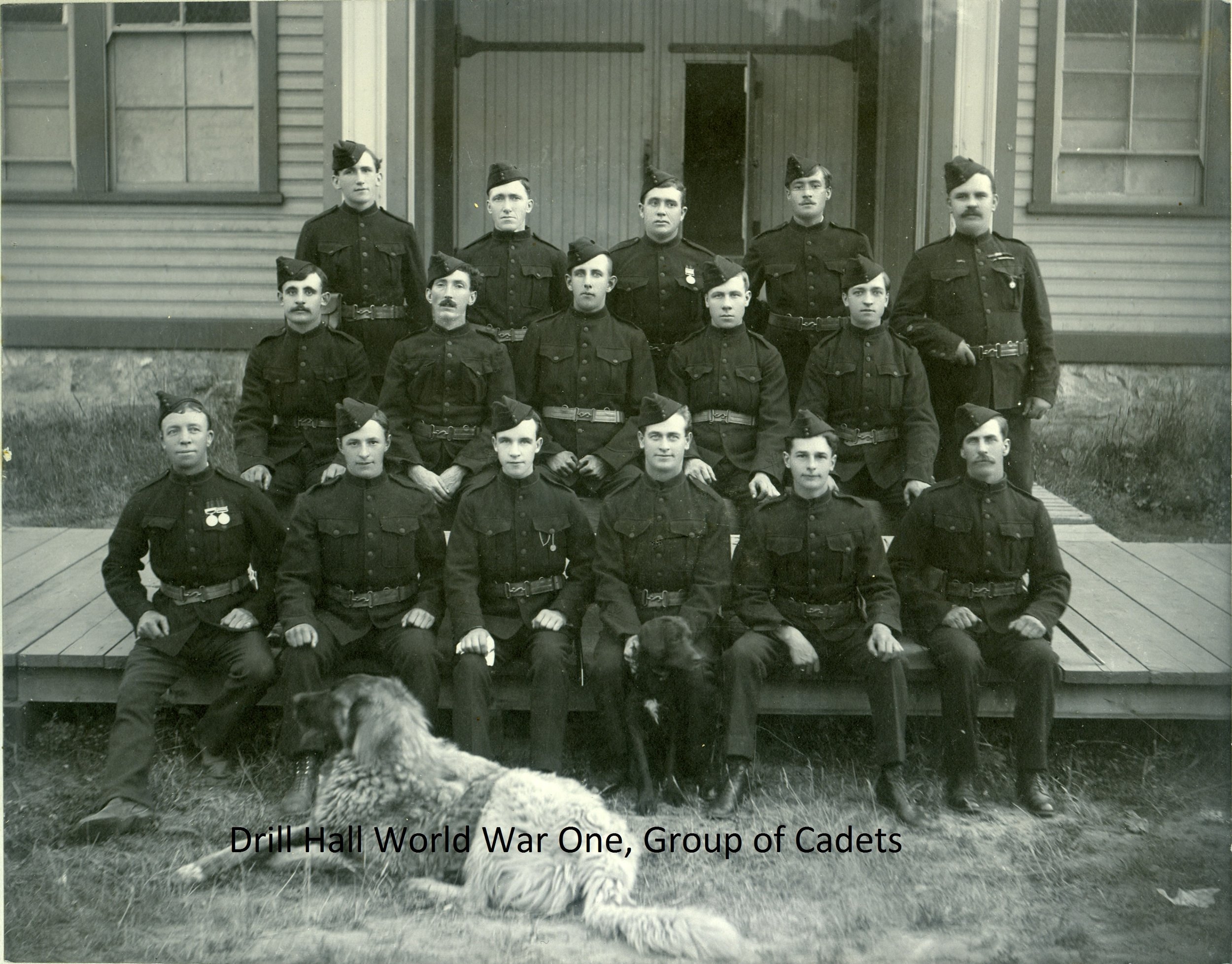 53 Drill Hall World War One, Group of Cadets.jpg