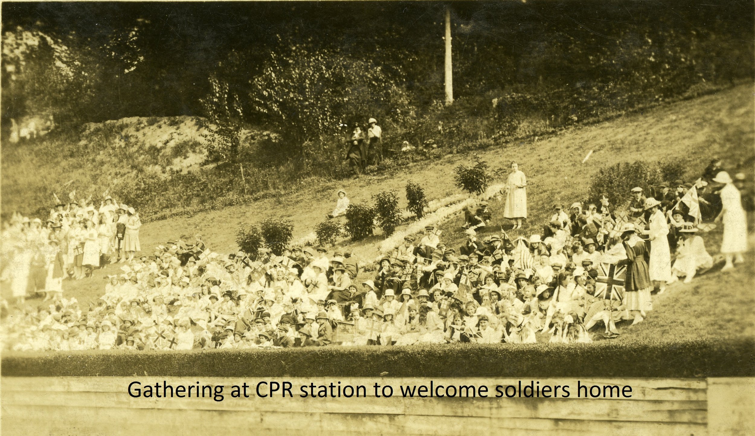 158 Gathering possibly at CPR station to welcome soldiers home.jpg