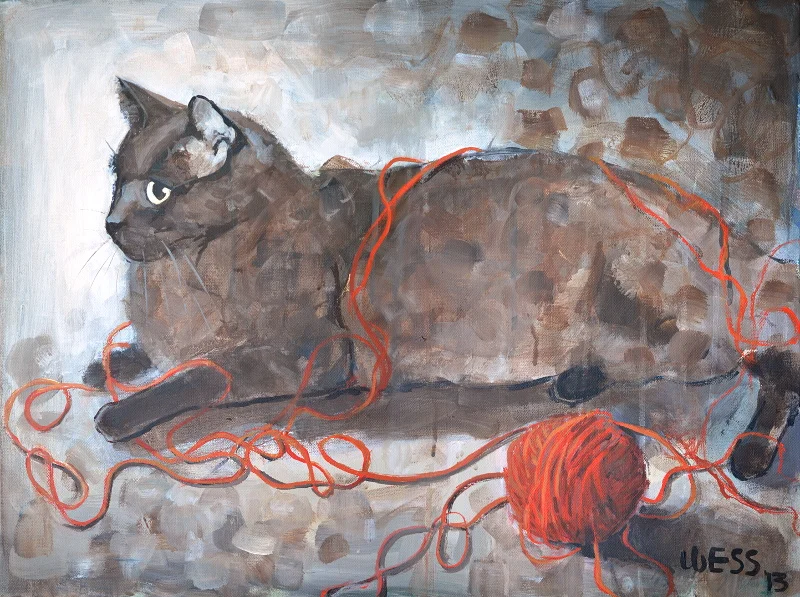 later in Yarn, 18x24", SOLD
