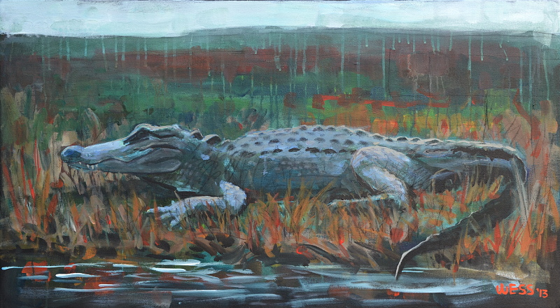 Alligator, 22x40", SOLD