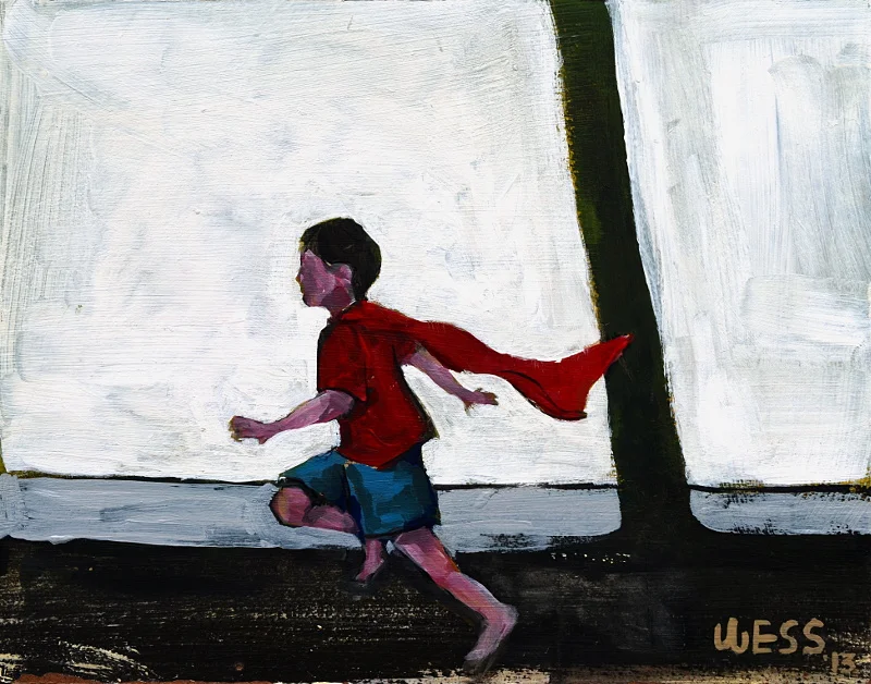 Superhero, 11x14", SOLD