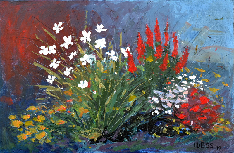 Spring Flower Bed, 20x30", $400