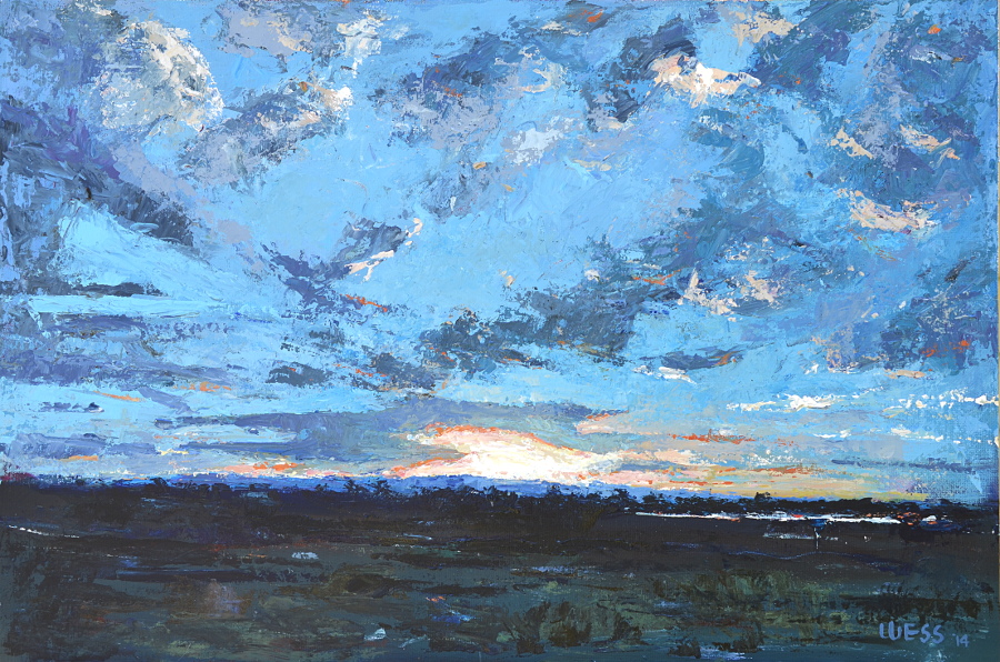 Sunset with Clouds #2, 24x36", SOLD