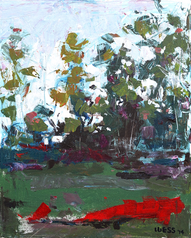 Untitled Landscape, 20x16", $250 framed