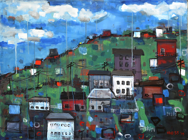 Civilization Series: Chance of Rain, 36x48", N/A
