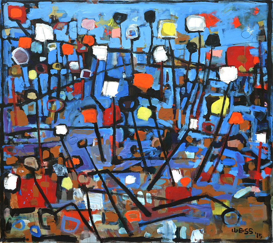 Mad Symphony #1, 48x54", $1900 (no. 1003)