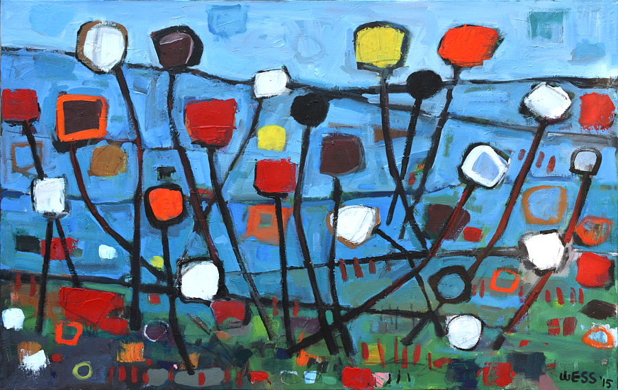 Mad Symphony #2, 30x48", $1200 (no. 1004)