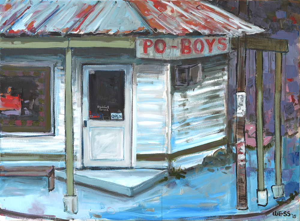 Vaughen's Lounge, 36x48", $1400 (no. 1038)