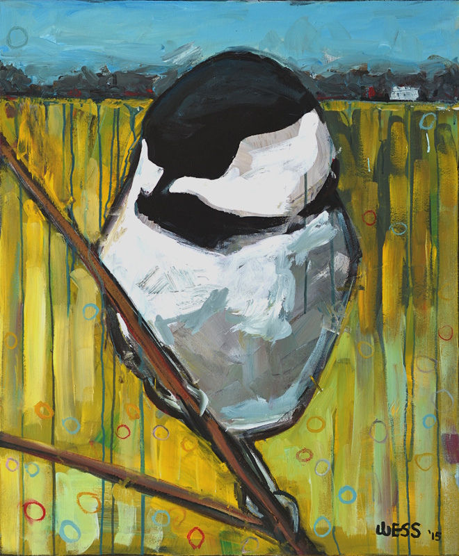 Chickadee, 36x30", $800 (no. 1041)