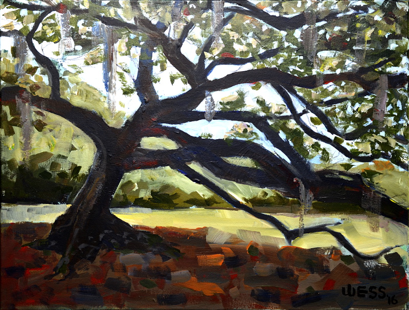 Tree of Life (Etienne de Boré oak), 18x24", $375