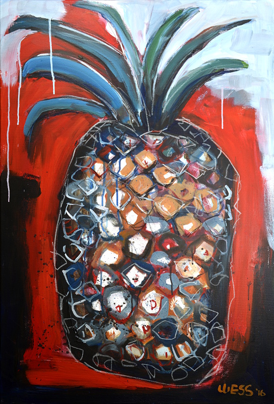 Pineapple Abstracted, no. 01, 36x24", $675