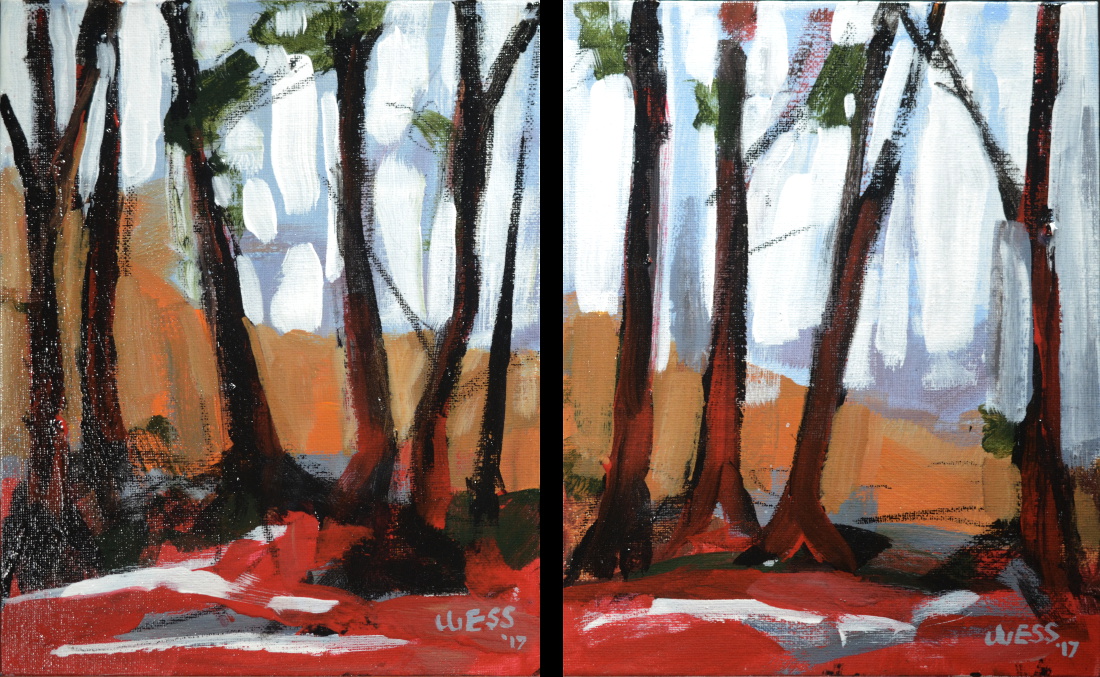 Through the Wild Wood series---small, 10x8", $50 each w/free shipping