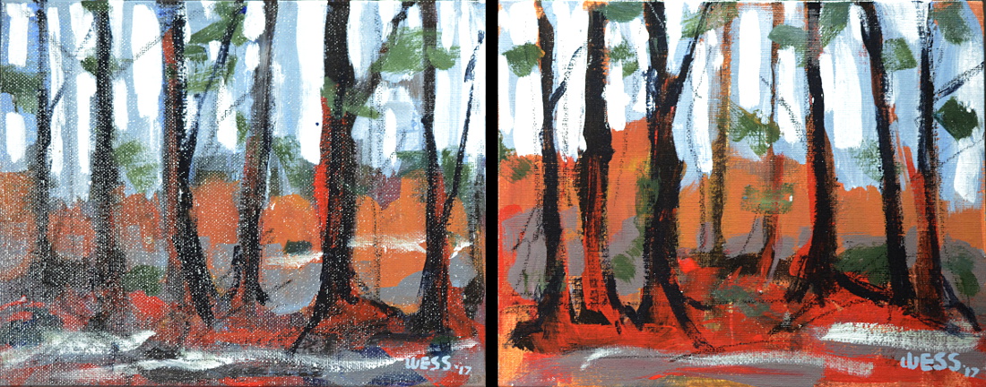 Through the Wild Wood series---small, 8x10", $50 each w/free shipping