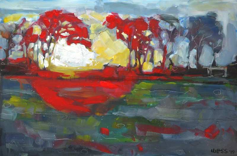 Sunset in a Mundane Place, 24x36”, $725