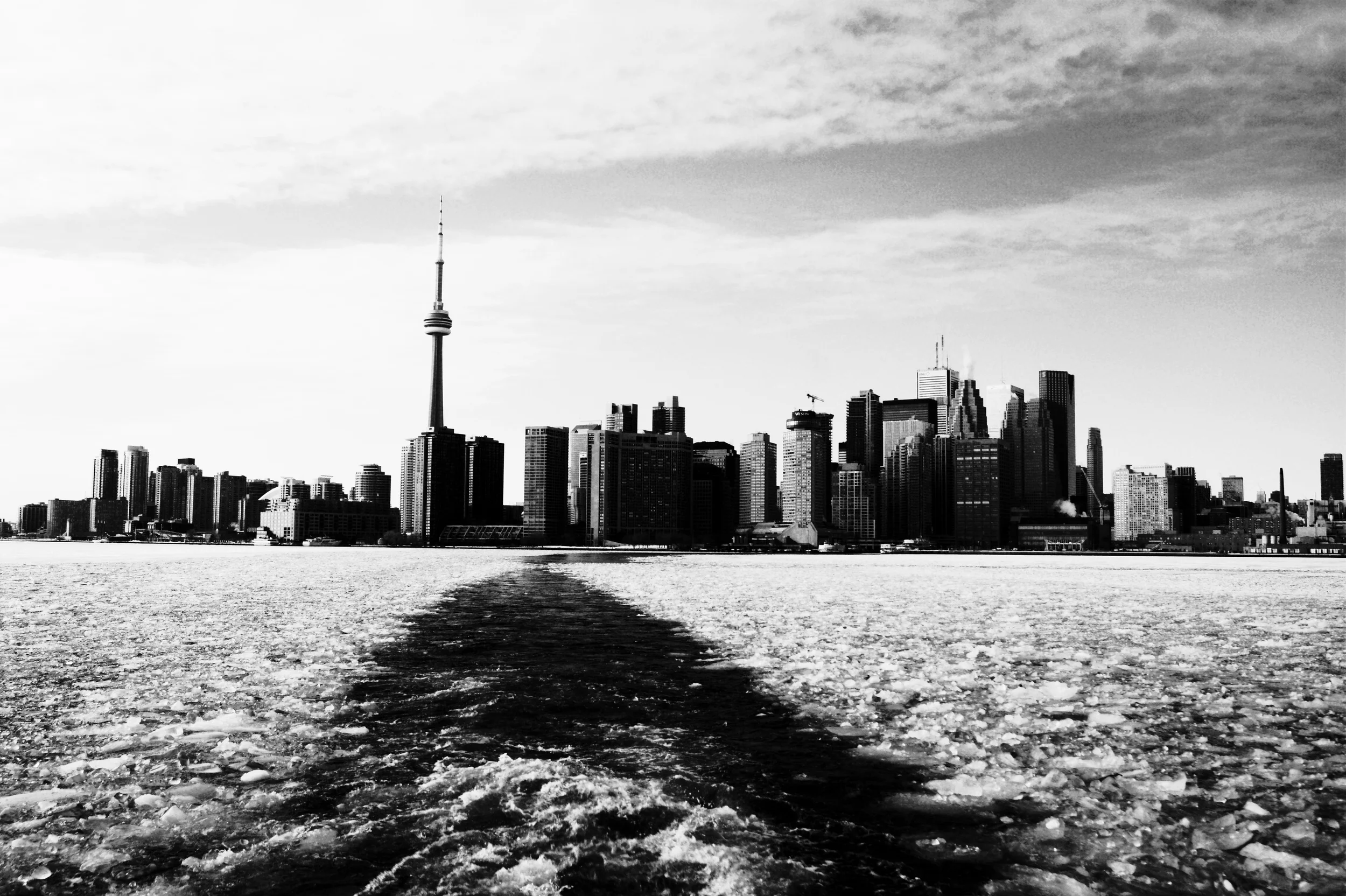 Skyline in Black and White