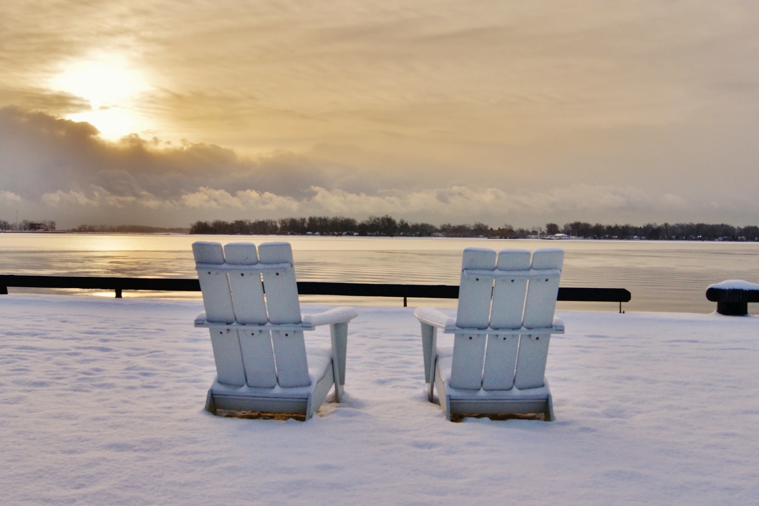 Muskoka Chairs in the Snow
