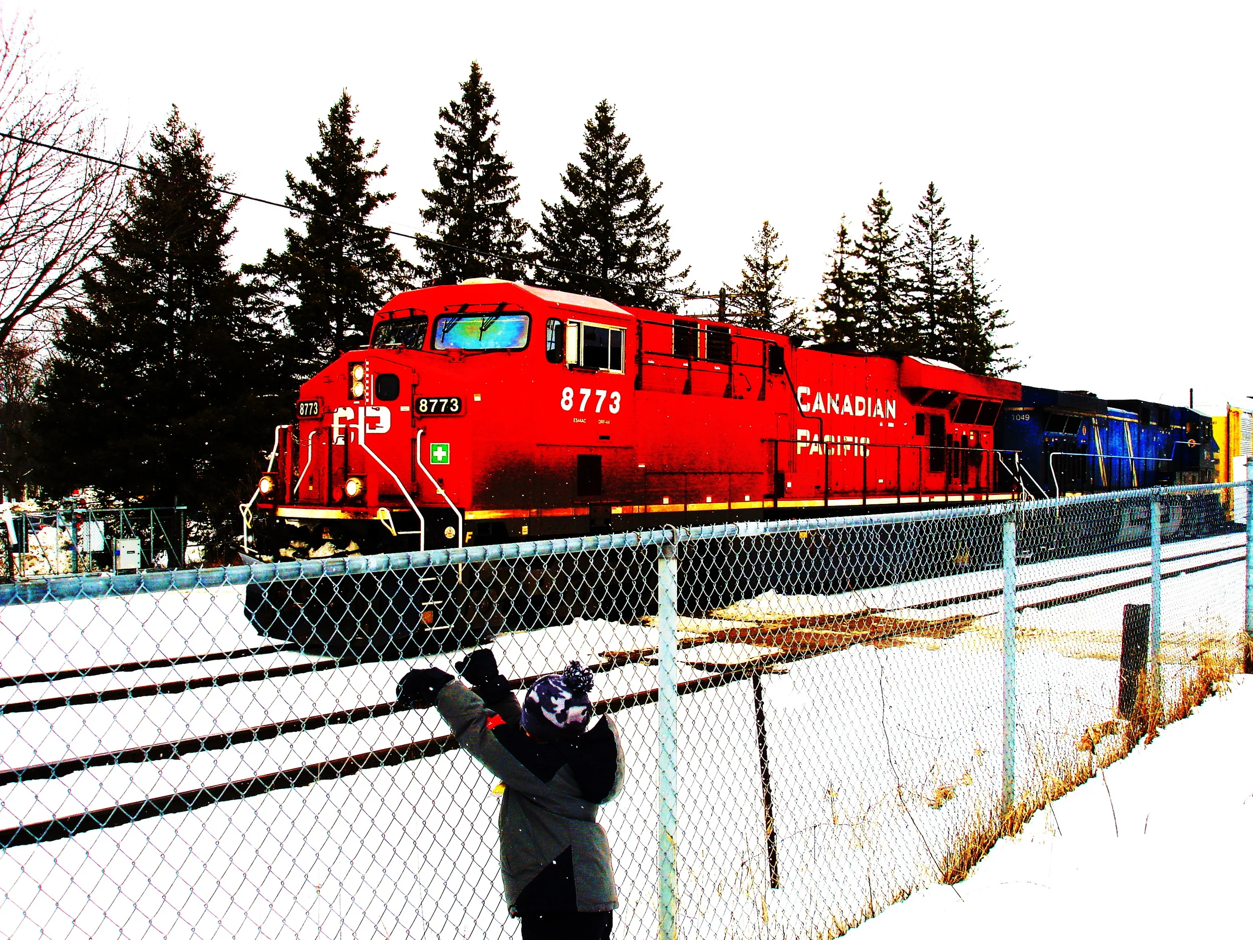 Boy and Train