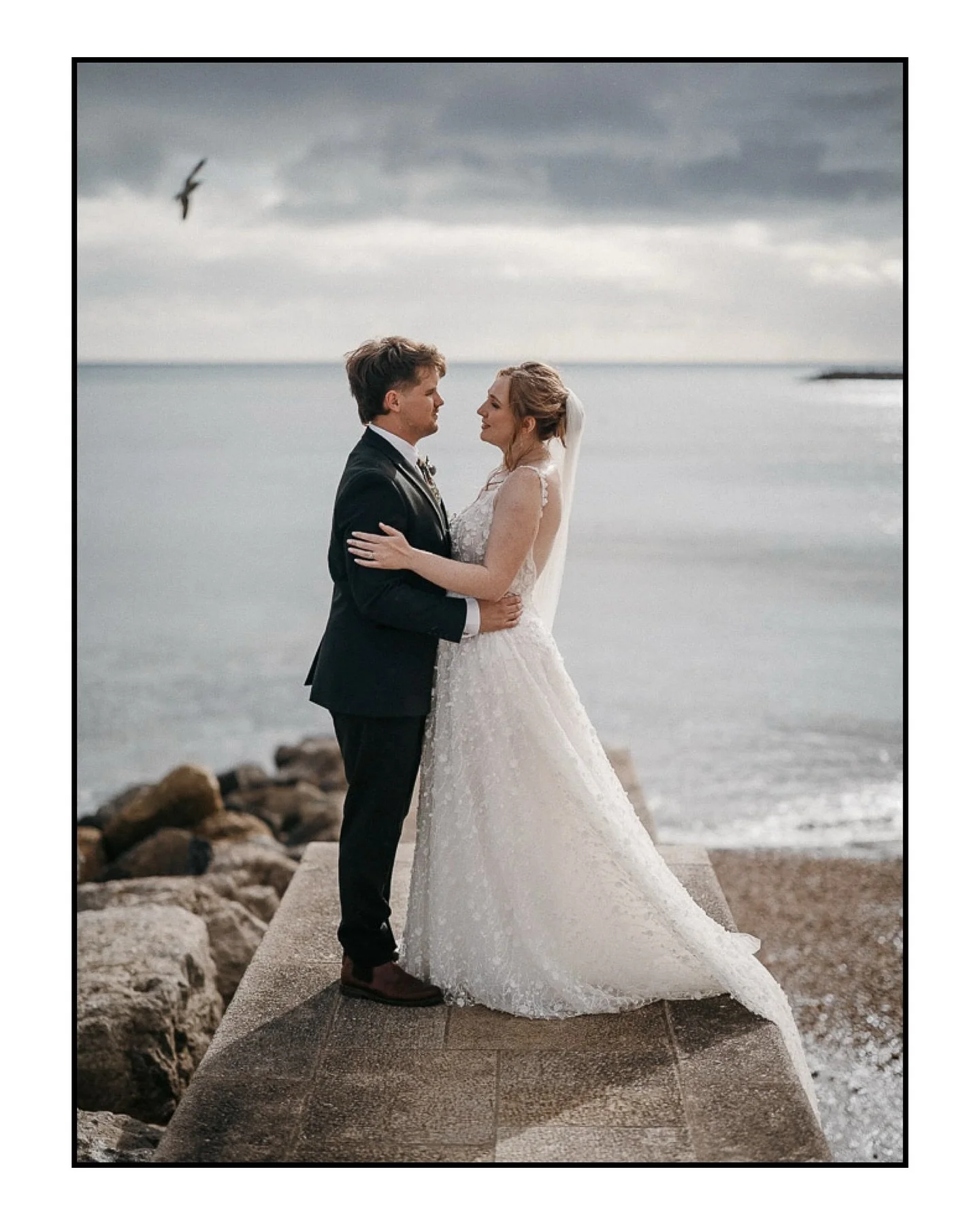 M/A on a quick trip to Lyme Regis before heading to @pirzwell_barn for their wedding reception. We made the most of the lovely, albeit windy, weather and grabbed a quick ice cream.