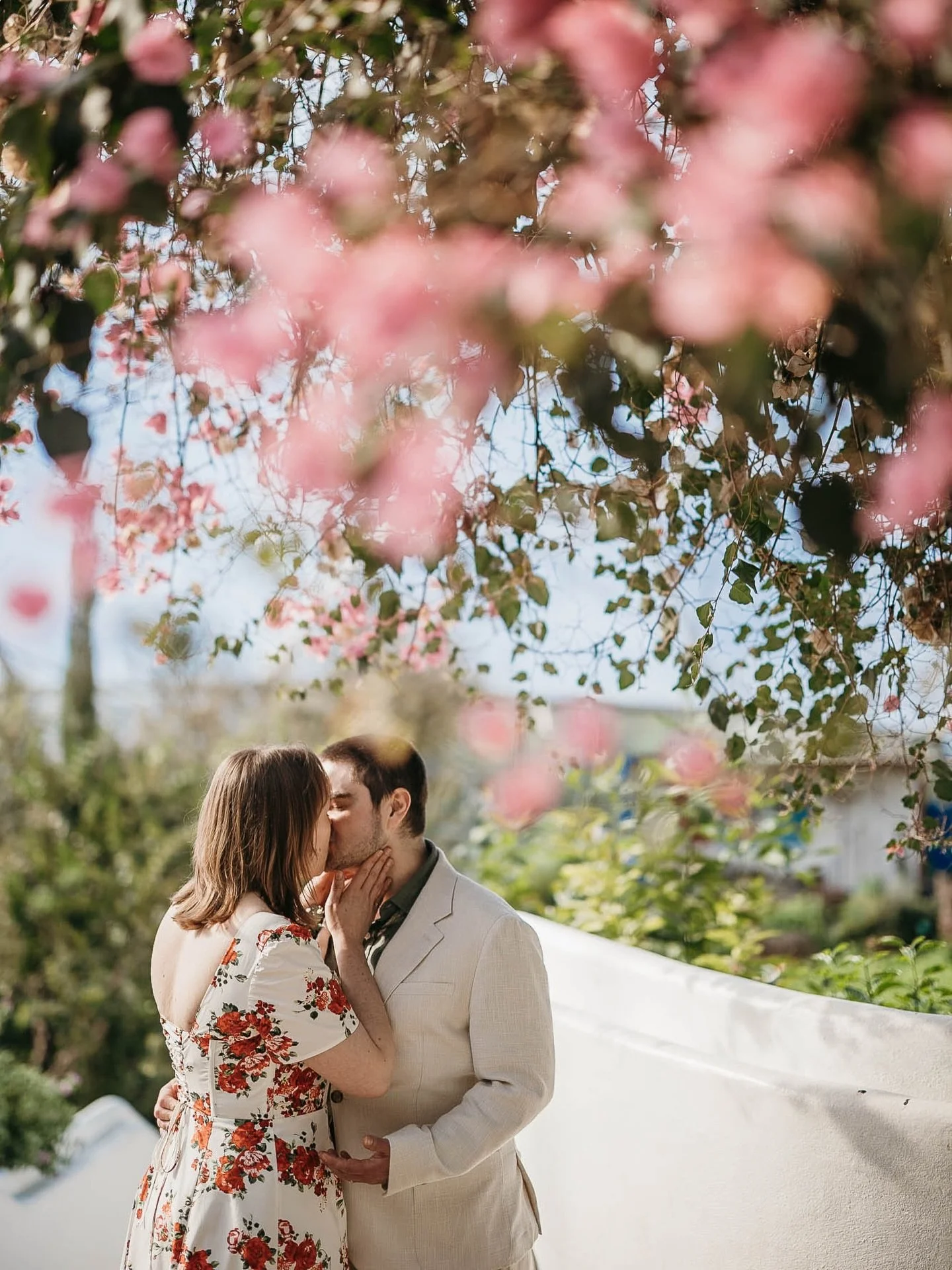 A quiet moment beneath the blossom at the Eden Project.

Just the two of them, stealing a moment away from the day.

One of the things I love about elopements &mdash; they leave space for moments like this to simply happen. This was earlier in the we