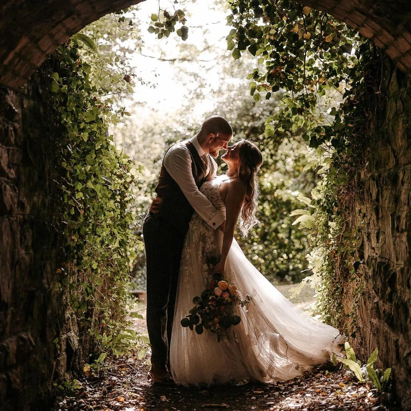 A beauty of a frame from a Cornish Tipi wedding.