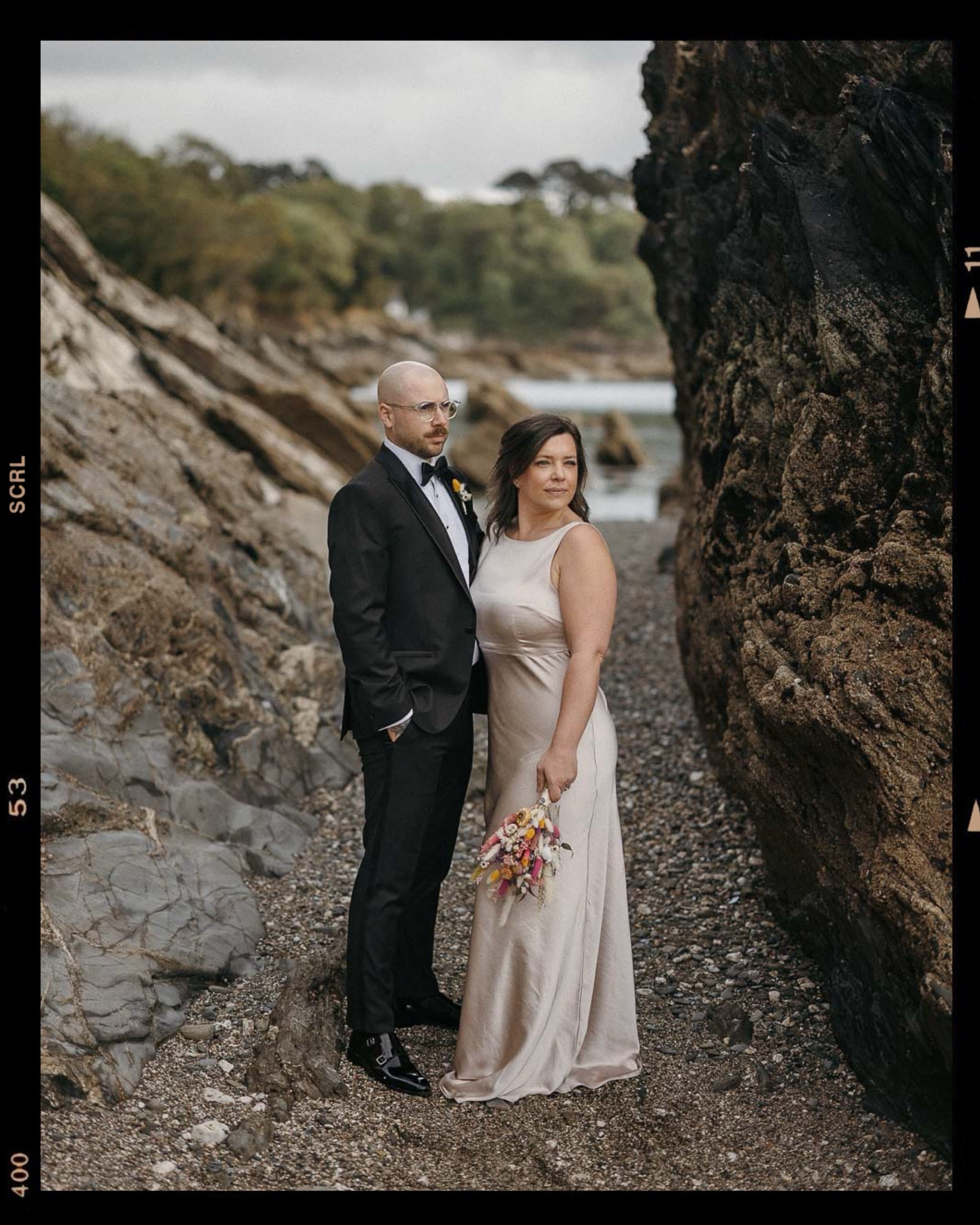 E - A @trebahevents we made it down to the beach and back in time. The rocks and textures here were just perfect!

#cornwallweddingphotographer #elopementphotographer #cornwallelopementphotographer