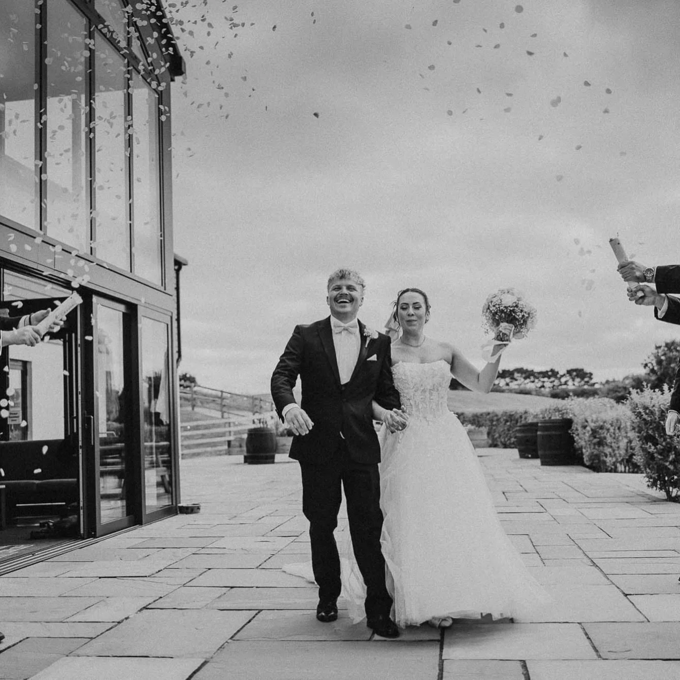 Let the party begin! J/J at @pengellyweddings