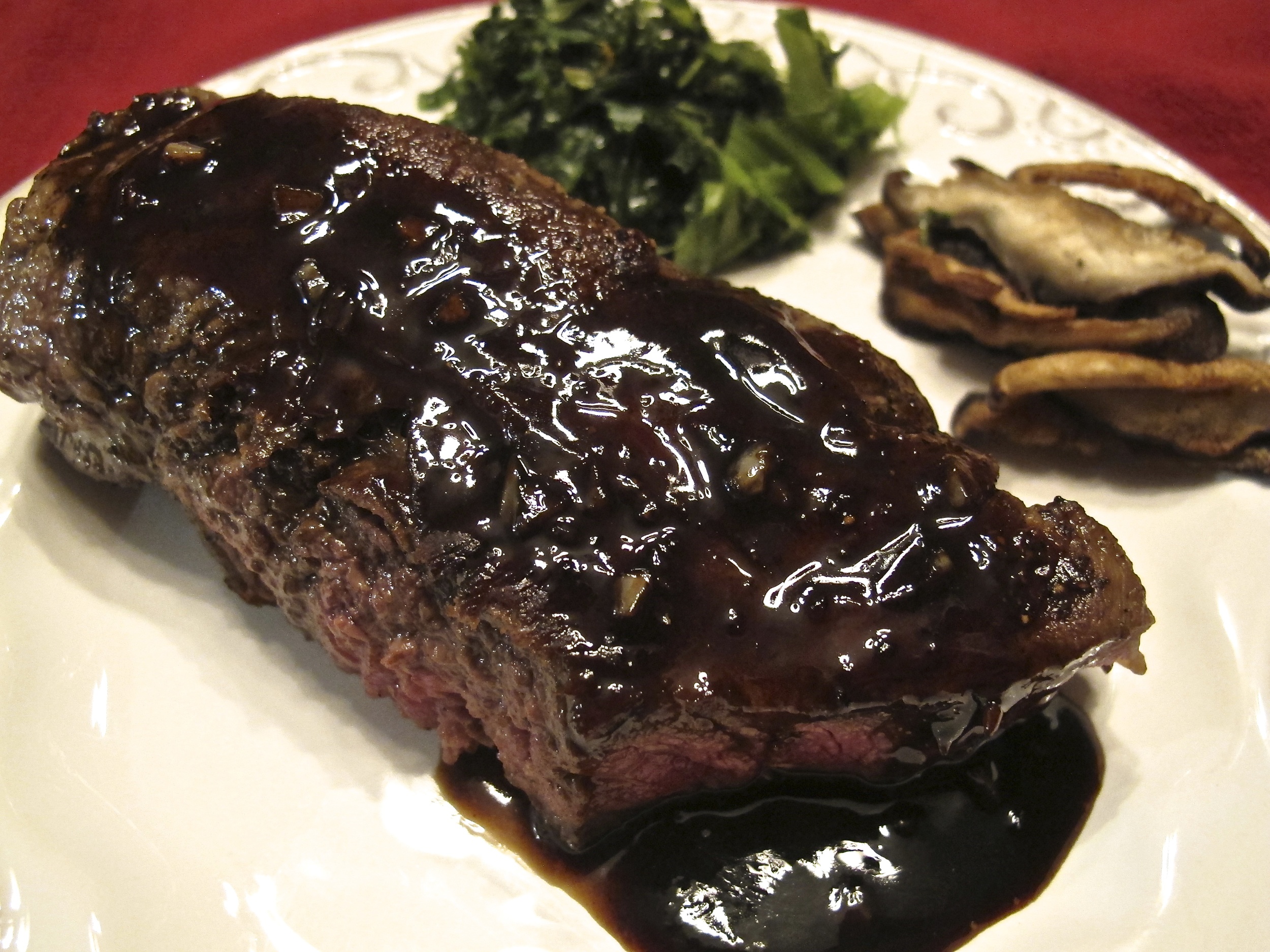 Sauteed Steak With Balsamic Vinegar Reduction Tasting Page