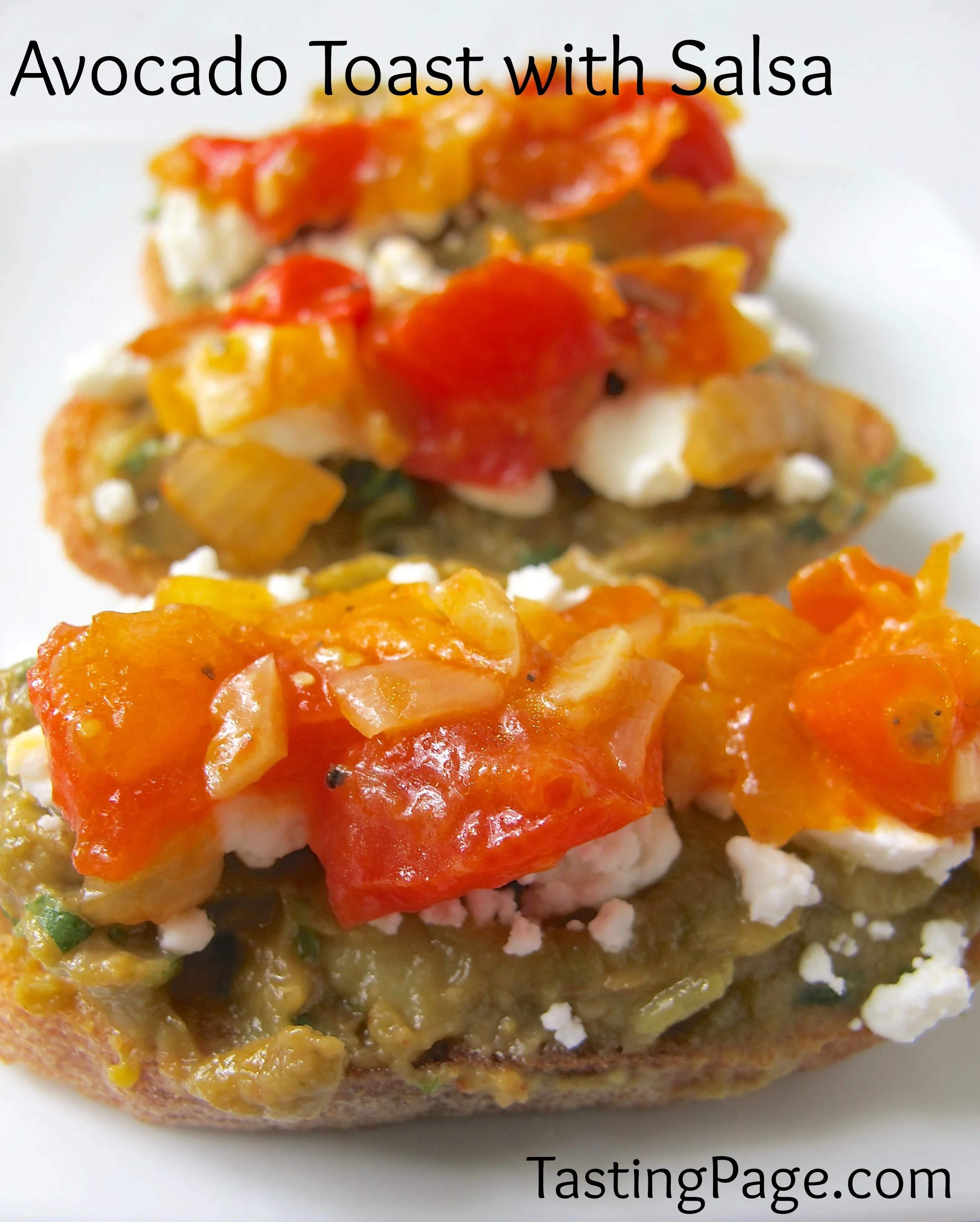 Avocado Toast with Tomato Salsa — Tasting Page