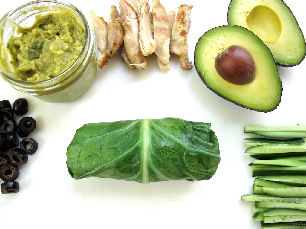 Collard Green Chicken Wraps {Paleo, Whole30}