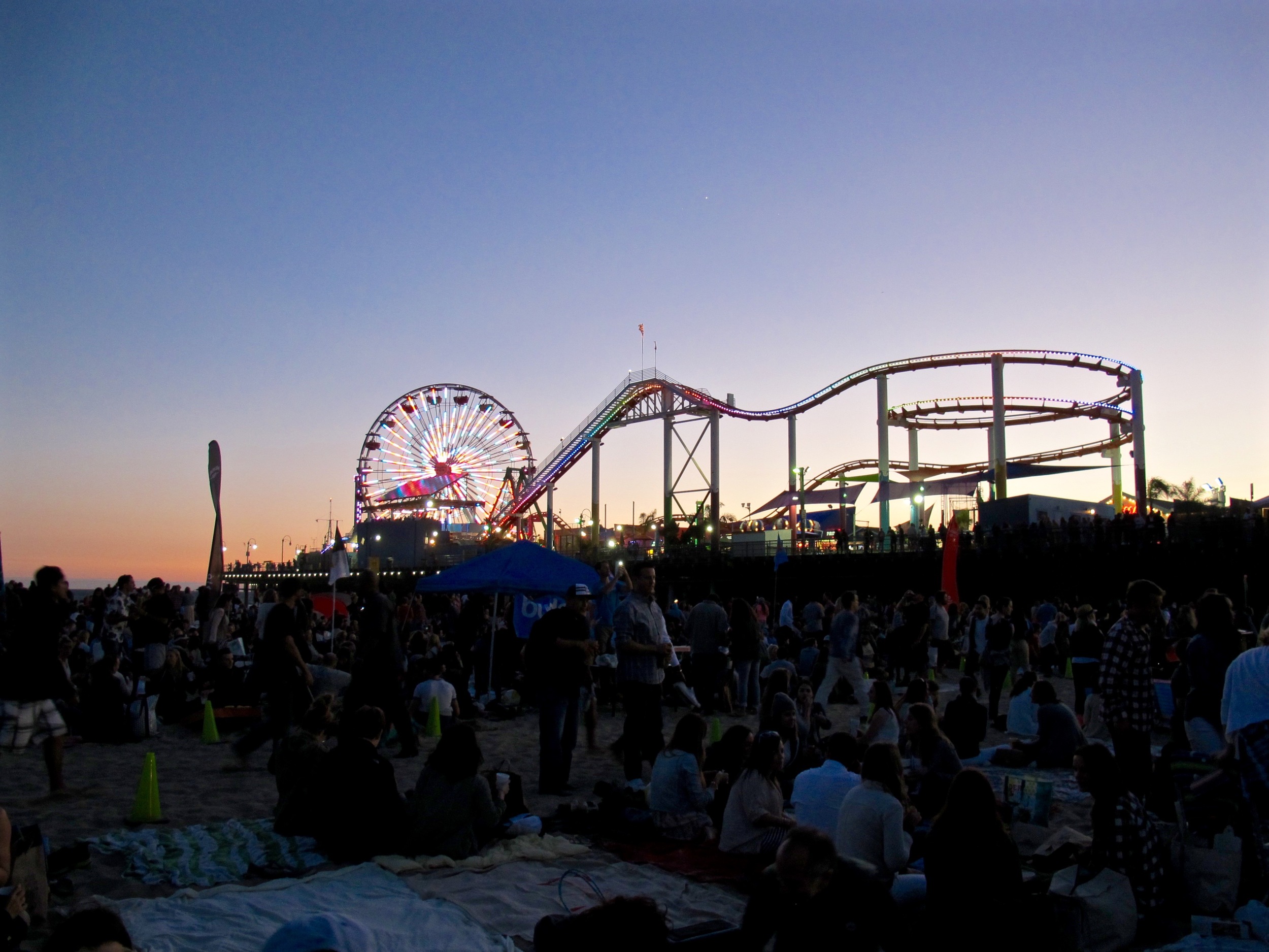 Santa Monica pier sunset