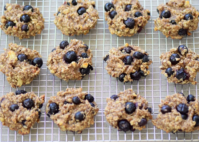 Clean Eating Banana Blueberry Cookies