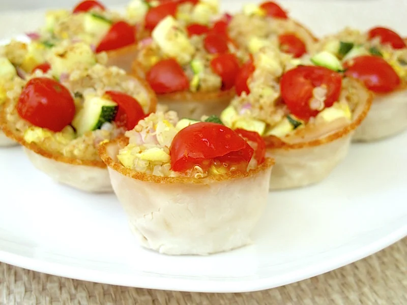 Quinoa and Veggie Filled Turkey Cups {Gluten Free, Dairy Free}
