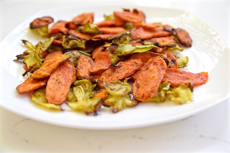 Broccoli and Carrot chips