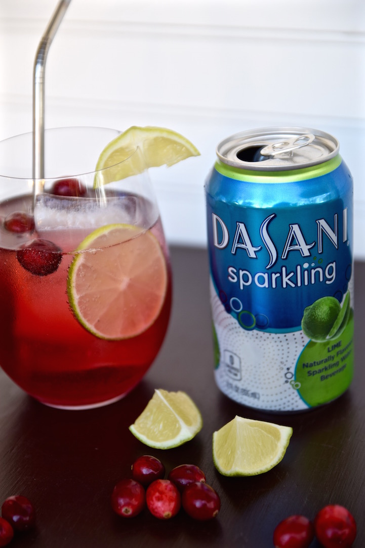 Cranberry Lime Sparkling Drink