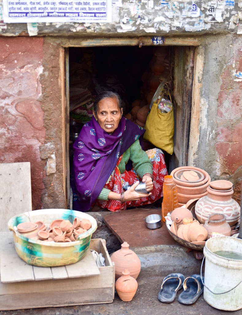 Delhi market vendor