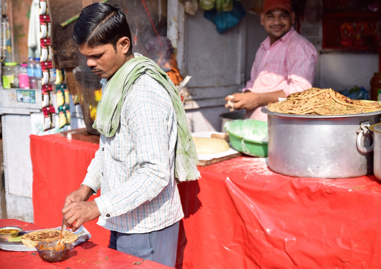Delhi market bread
